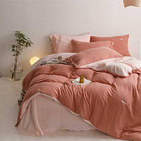 Постільна білизна KuNmeng муслін king size 220_240_320pbm пудровий