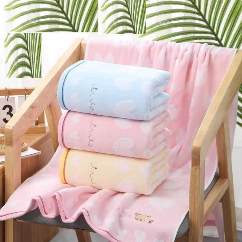 Рушник 65*130 рожевий, 65_130_50rb