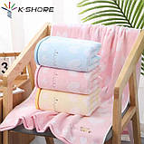 Набір рушників 35_70_70_140_701RN жовтий 100% бавовна, фото 2