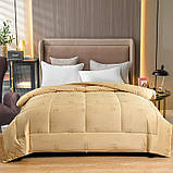 Ковдра 220×240 з верблюжого пуху|KuNmeng беж євро максі, фото 10