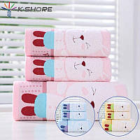 Набір дитячих рушників пудра LI | KuNmeng