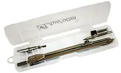 Циркуль (2 передм) No4001 метал. (у пластиковому пеналі) 24 уп