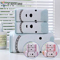 Набір дитячих рушників блакитний пес 35x70 (2 шт) 65x130 (1 шт)