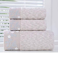 Набір рушників бавовна беж 35x70-2 шт 70x140-1 шт