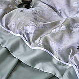 Постільна білизна King Size Tencel сіро-зелена 220x240, фото 5