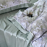 Постільна білизна King Size Tencel сіро-зелена 220x240, фото 7