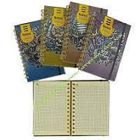 Блокнот на спіралі B-6 NoUVSPB6-05 Notes fashion/Sailor 96листів клітинка кремовий папір