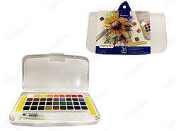 Фарба-олівець акварельні 36 кольорів CHROMA No E1050-36AB з пензликом і палітрою