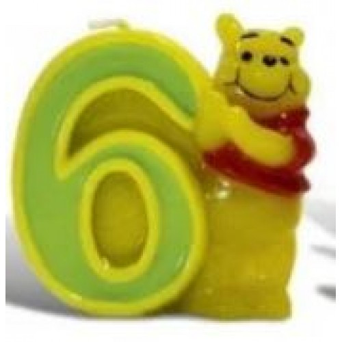 Свічки цифри (в торт) Winni Pooh No6, фото 1