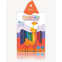 Олівці Smoothies 36 кольорів No2150ST-36CB MARCO (трикутні) 3,3 мм