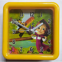 Годинник-будильник No2011-М/2012-М Маша (8.5*8.5)