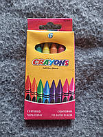 Крейда восків 6 кольорів 4236 8496-6 М8993-6 Crayons