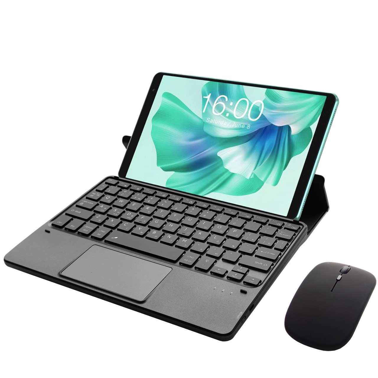 Клавіатура-підставка бездротова Smart Keyboard + Мишка для Teclast P85T Ukr+Eng Black, фото 1