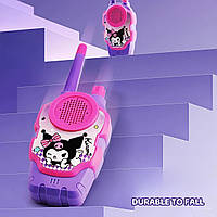 Детская беспроводная рация игровой набор аккумуляторных раций для детей 2 шт 7х3,8х20см фиолетовая Kuromi GSH