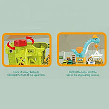 Трек-парковка з підйомником і будівельною технікою