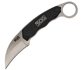 Ніж кіготь Керамбіт SOG 4857 з Чохлом 18.5см Black (7_01225)