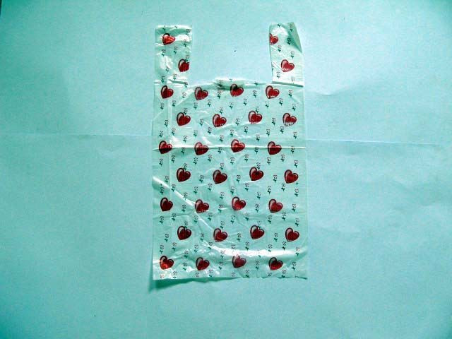 Пакет майка "Ромашки" Тетрафлекс (45x25+7) (уп.100шт)