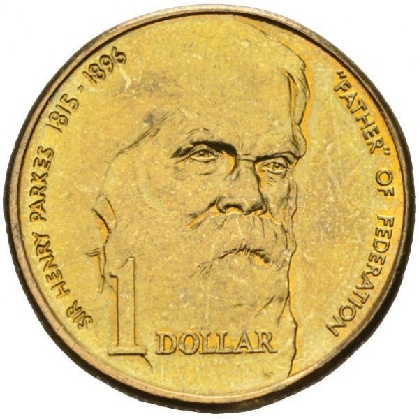 Австралія 1 долар, 1996 100 років після смерті сера Генрі Паркса №2493