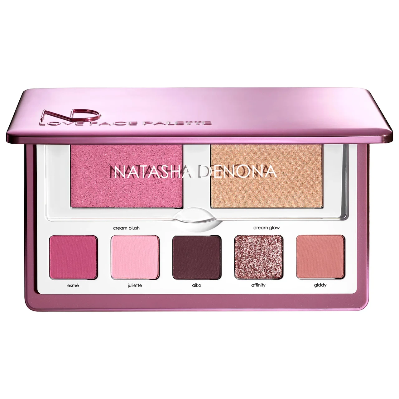 Natasha Denona Love Face Eyeshadow & Cheek Essential Palette – Палетка для очей і обличчя, фото 1