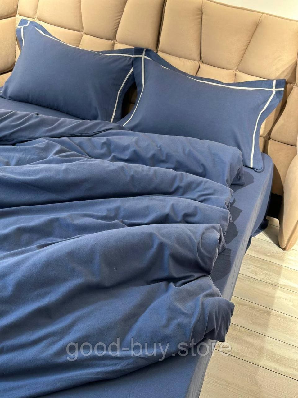 Постільна білизна First Choice фланель Soprano denim сімейна 160х220х2