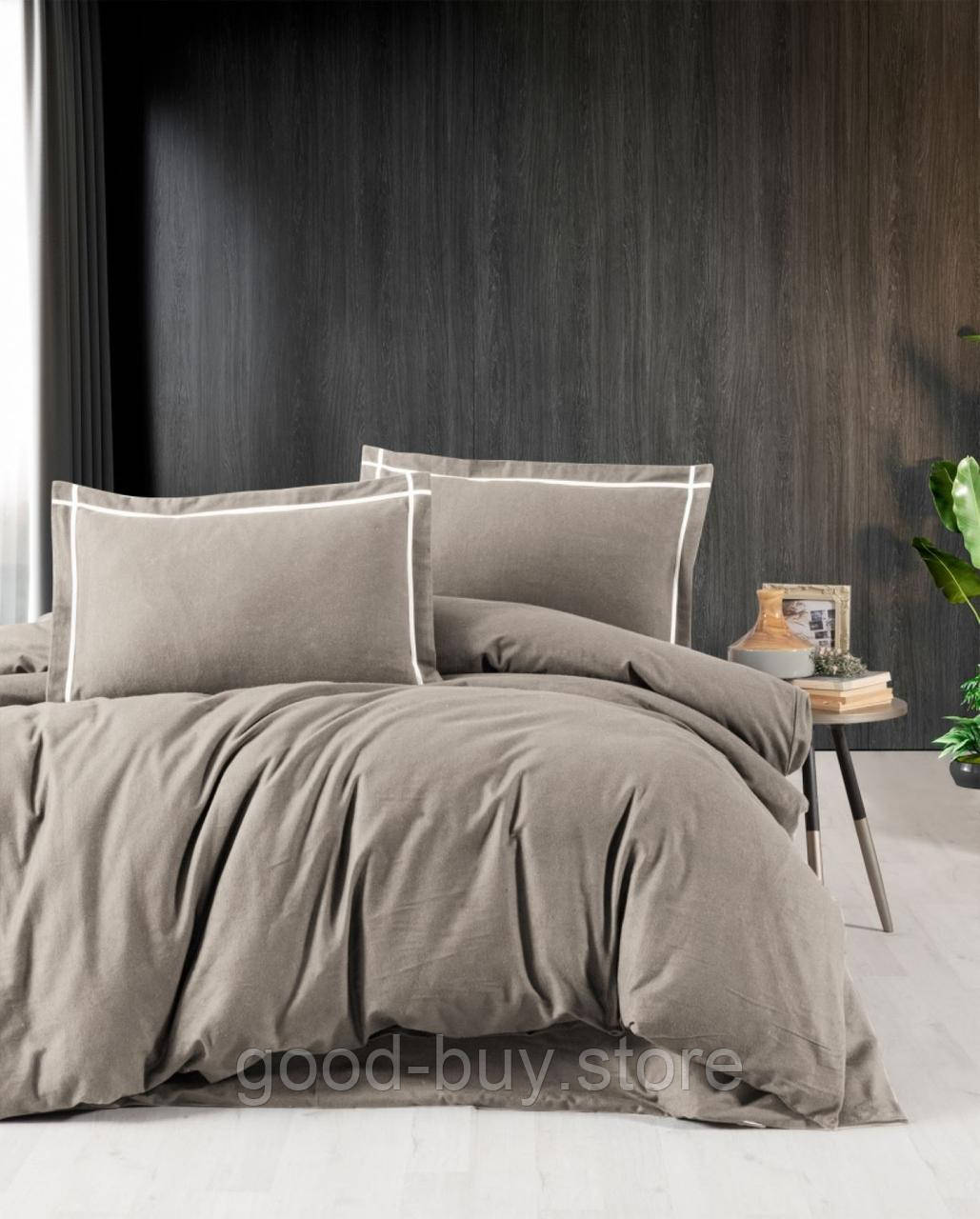 Постільна білизна First Choice фланель Soprano mink сімейна 160х220х2