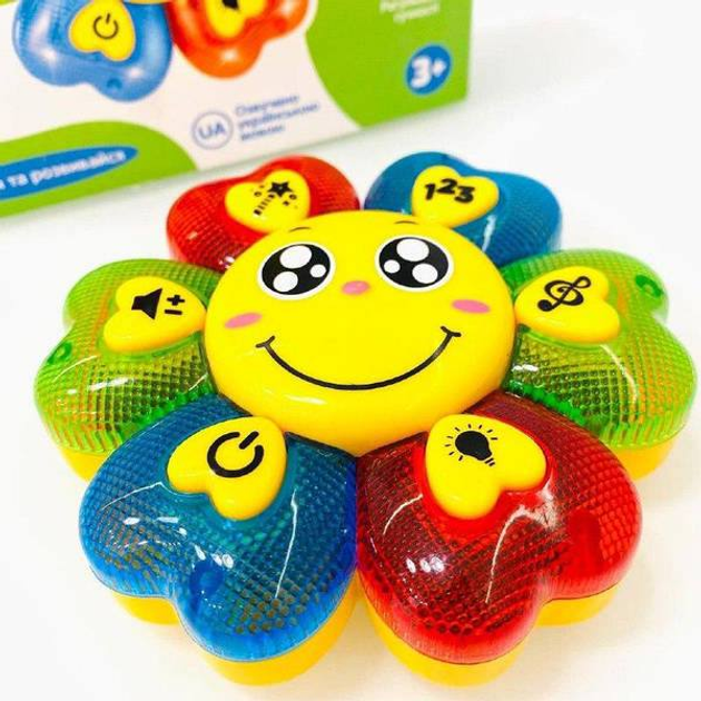 Музична інтерактивна іграшка-квітка для дітей, розвиваюча гра Limo Toys