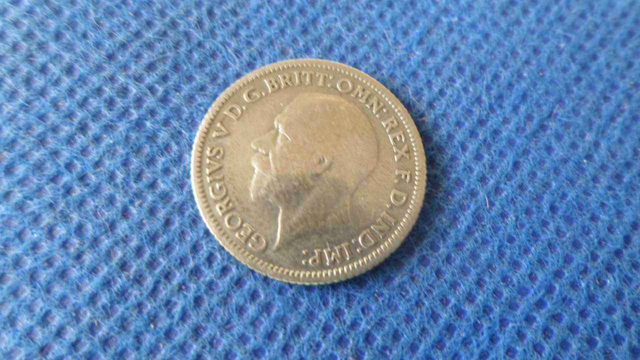 Велика Британія Король Георг V 6 пенсів 1930 рік срібло №2331
