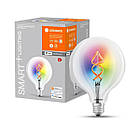 LED-лампа LEDVANCE SMART Wi-Fi G30 DIM RGBW Filament E27 4,5 W 300 lm 2700 К 230 V (4058075609938), фото 2