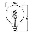 LED-лампа LEDVANCE SMART Wi-Fi G30 DIM RGBW Filament E27 4,5 W 300 lm 2700 К 230 V (4058075609938), фото 4