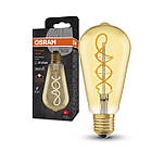 LED лампа OSRAM LEDISON Vintage 1906 GOLD Filament E27 4W 250lm 2000K 230V (4099854091292), фото 2