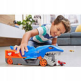 Hot Wheels Shark Chomp Transporter GVG36 Транспортер Хот Вілс Акула з сховищем для машинок, фото 8