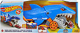 Hot Wheels Shark Chomp Transporter GVG36 Транспортер Хот Вілс Акула з сховищем для машинок, фото 9