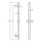 Штанга для душу Qtap Lepit 82103NC, фото 2