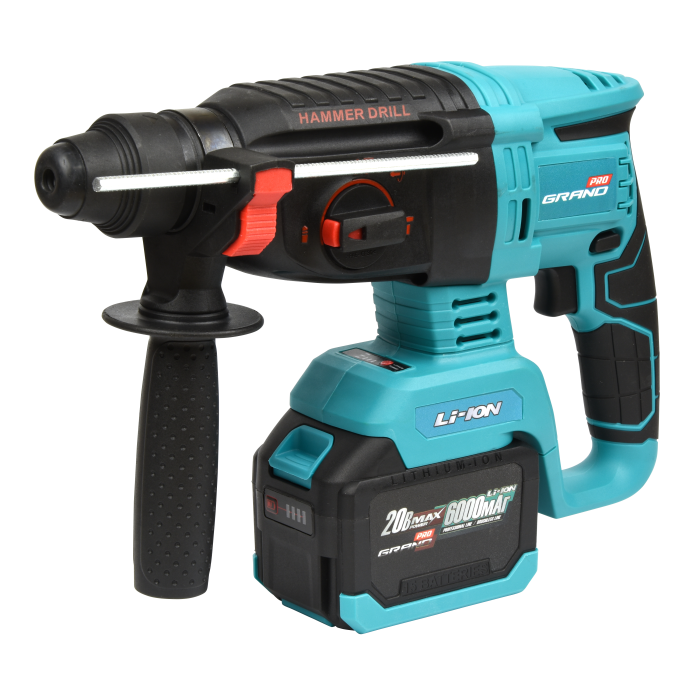 Акумуляторний перфоратор Grand ПА-20/26 BL-1 ( один акумулятор + зарядний пристрій), фото 1