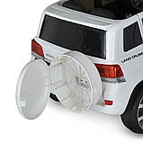 Дитячий електромобіль Toyota Land Cruiser Police з пультом р/у для дітей 3-8 років поліція Білий, фото 5