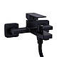 Змішувач для ванни Qtap Gemini (з душовим гарнітуром) QTGEM259BLM45682 Black Matt, фото 4