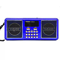 Портативний радіоприймач акумуляторний FM радіо YUEGAN YG-1881UR S SD-карта, MP3 плеєр синій (6d5d44ad7)