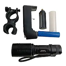 Фара монокристалева, ZOOM 1000W, з кріпленням модель BL1836, зарядним пристроєм 220V і авто