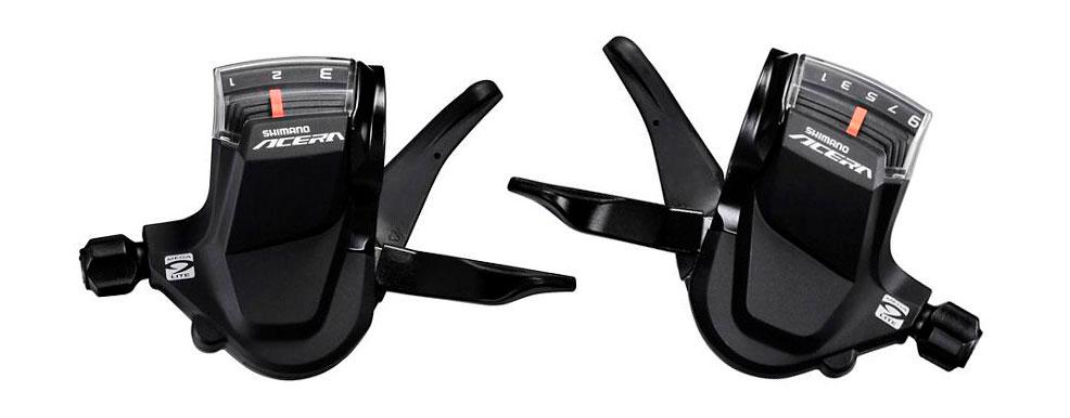 Манетки Shimano ACERA SL-M3000 лівий 3 ск. + правий 9 ск. комплект, фото 1