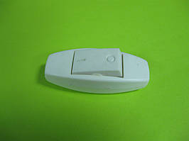 Вимикач для бра клавішний, білий