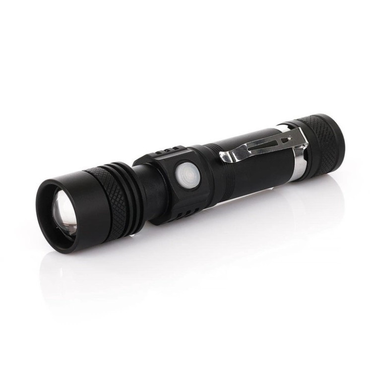 Ліхтар Ручний зі Симовим Акумулятором 18650 Bailong BL-518 T6, 2 режимами Світу від USB, 12.5 см*2.8 см, фото 1