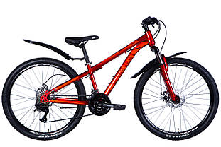 Велосипед ST 26" Discovery TREK DD FR рама-13" червоний 2024 крила, крило пер., крило зад., підніжка