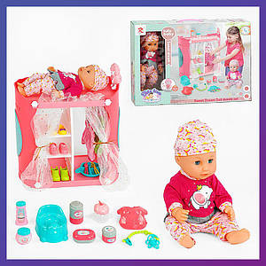 Іграшкова лялька-пупс 9280 змінний одяг, що п'є, ходить у туалет