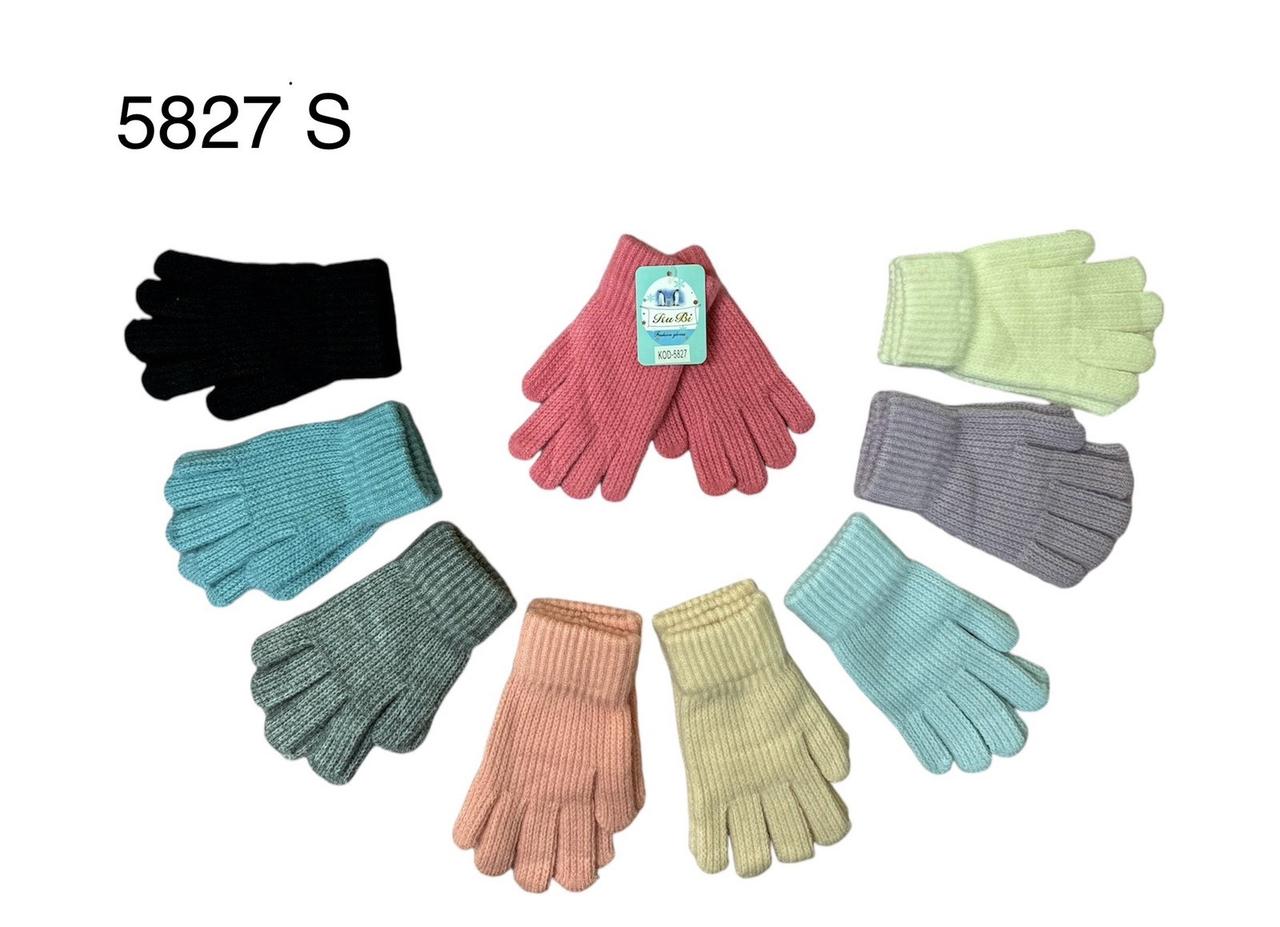 Оптом Рукавички для дітей одинарні різних кольорів