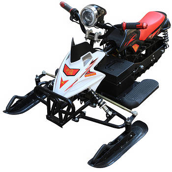 Електроснігокат на амортизаторах з потужним двигуном 800 Вт та швидкістю до 40 КмЧ Crosser S-1 Червоний