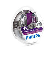 Лампа галогенна (комплект — 2 шт.) H4 VisionPlus +60% 12V PHILIPS 