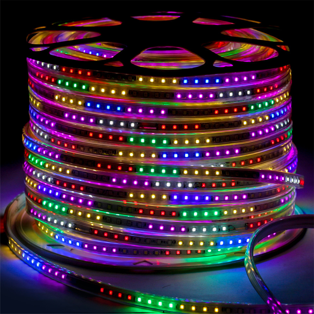 Вулична світлодіодна стрічка, 100м, 220V, 100 LED на метр, Мультиколор