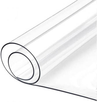 Клейонка на стіл Stenson Crystal рідке скло 1.35х20 м 0.4 мм 3494