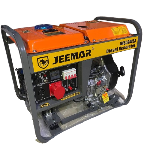 Генератор дизельний на колесах JEEMAR 6.0/7.5кВт 220/380В з електростартером, фото 1