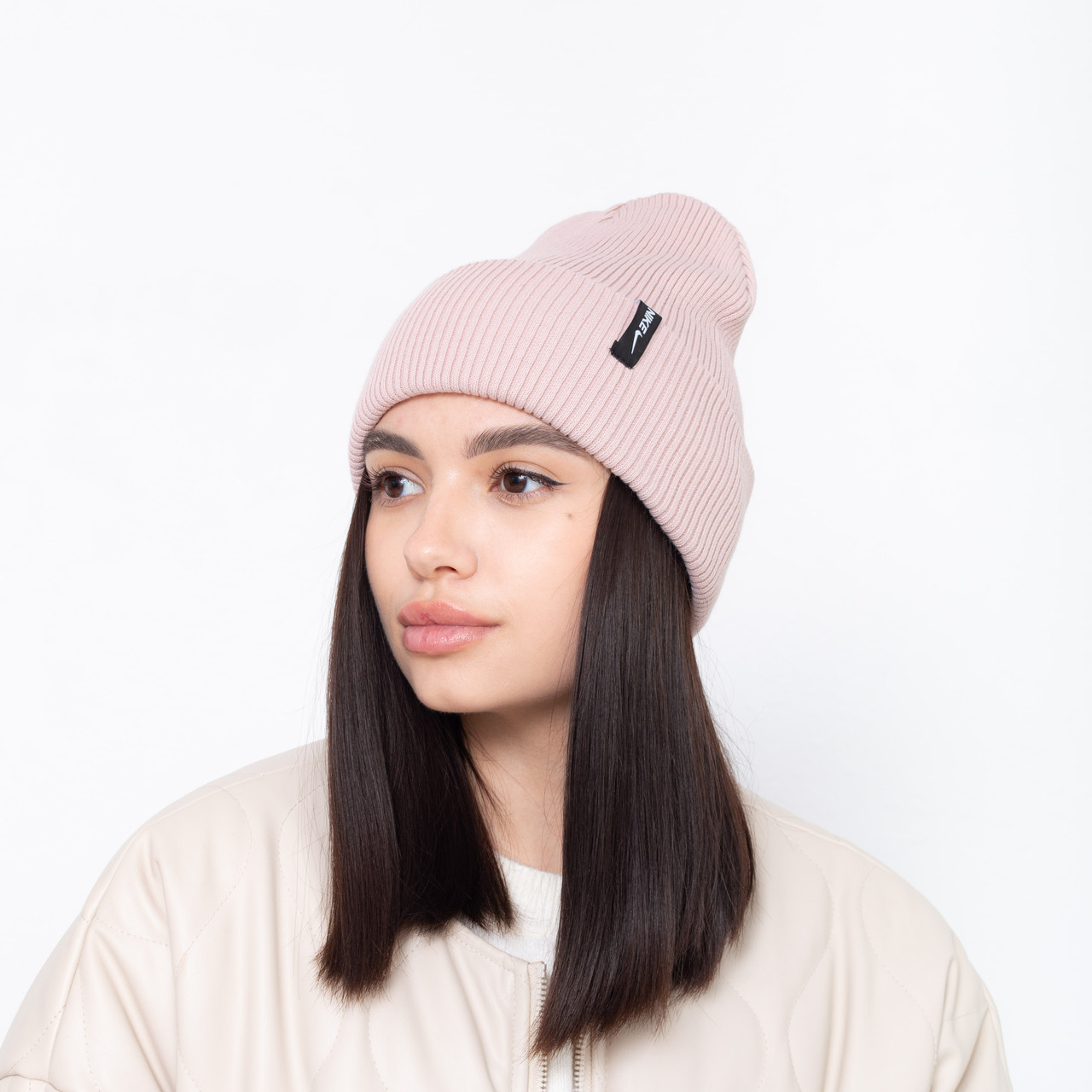 Шапка Резинка Nike NR-0124  пудра